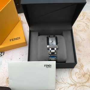 Fendi Women's Loop Rectangle Stainless Steel Quart